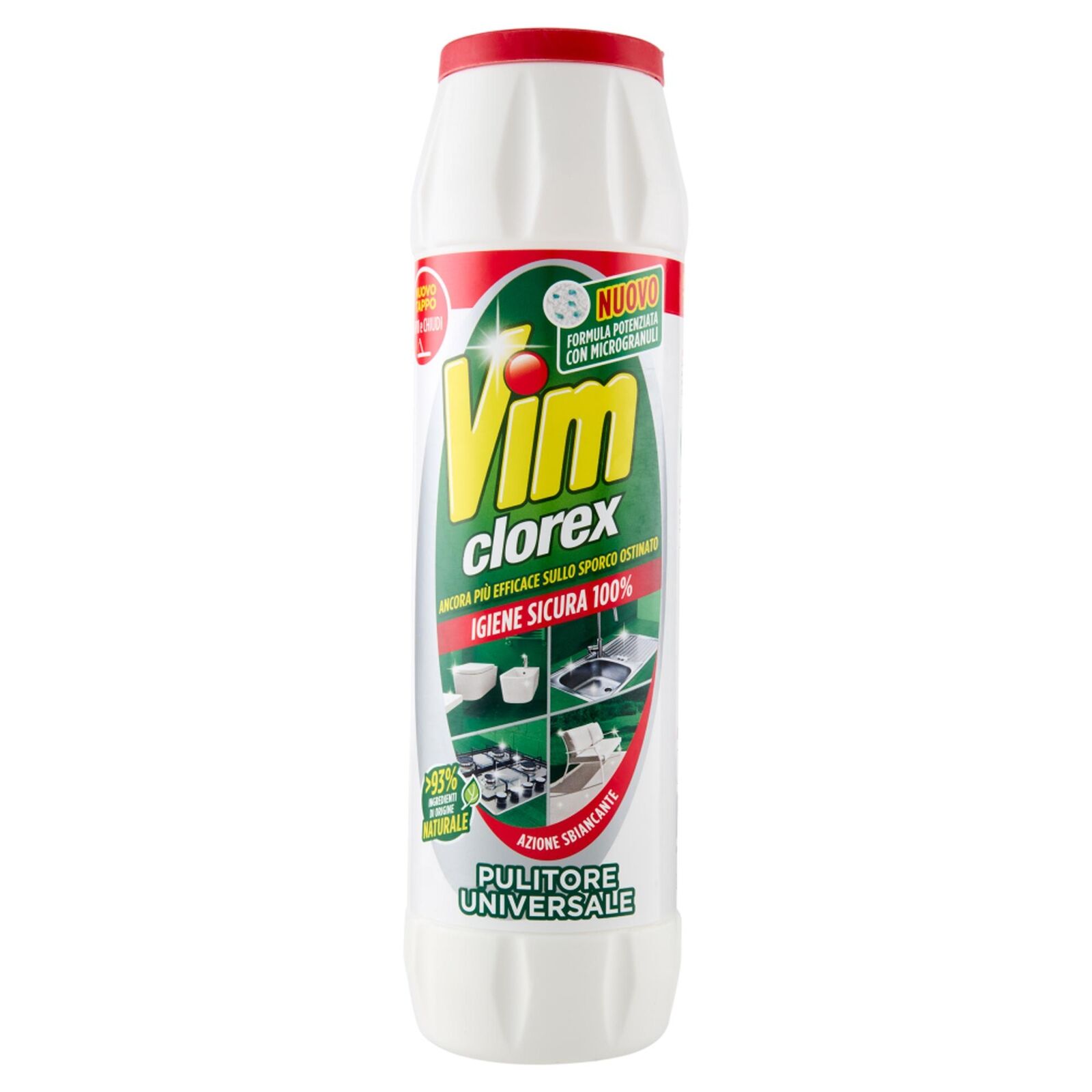 VIM CLOREX PULITORE UNIVERSALE IN POLVERE 750GR FORMULA SBIANCANTE
