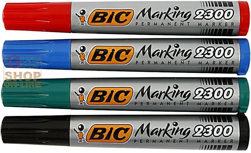 19468 BIC PENNARELLO ECO 2300 CON PUNTA QUADRA COLORE ROSSO