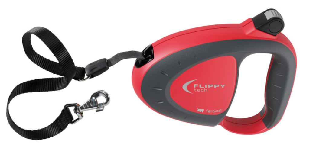 GUINZAGLIO FLIPPY TECH TAPE MEDIUM ROSSO    I FERPLAST PZ 1