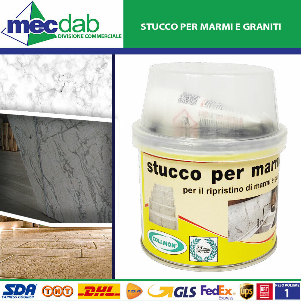 Stucco Bicomponente Riparatore Per Marmi e Graniti 125 ml Collmon