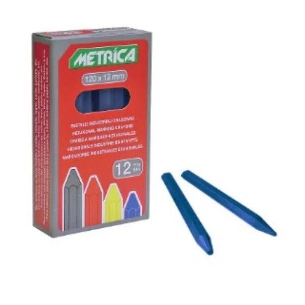 PASTELLO METRICA ESAGONALE COLORE BLU