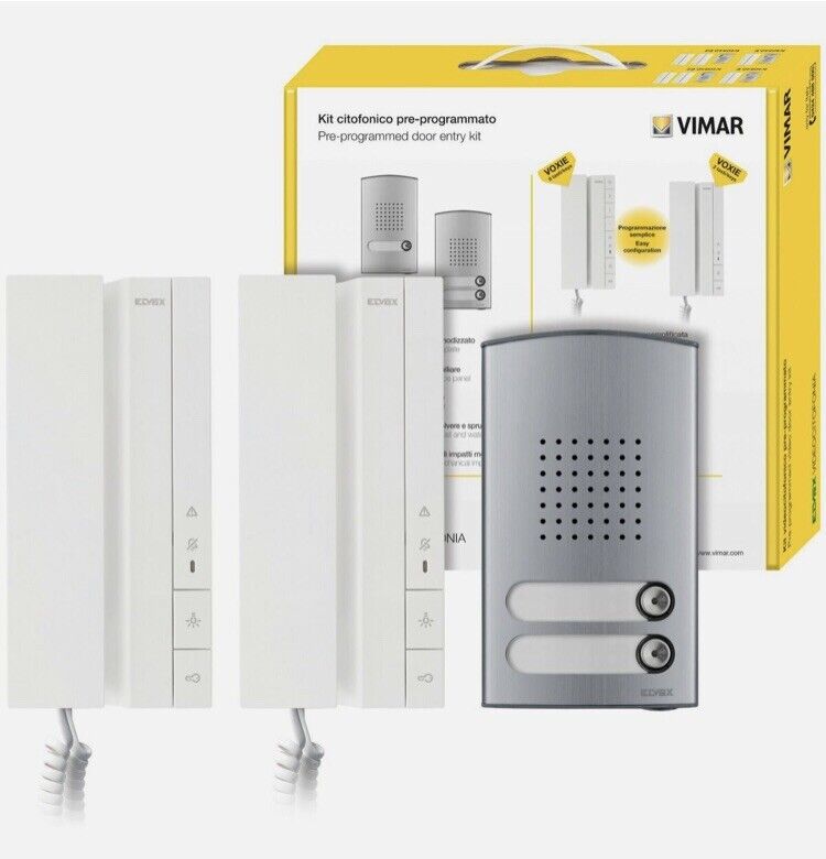 Kit citofono bifamiliare 2 fili elvox K40540.E2 40540+40142 cavo a metro chiedi