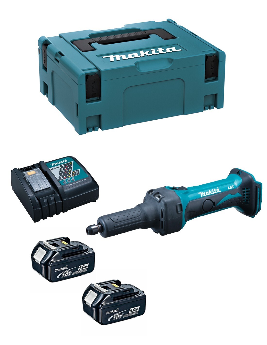 Makita smerigliatrice diritta  dgd800rtj (2 x 5,0.. 0088381814058