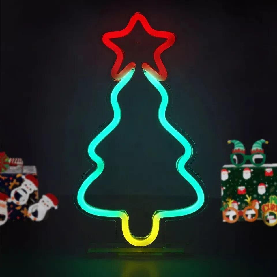 INSEGNA LUMINOSA NEON SCRITTA NATALE LEGAMI it's a sign led
