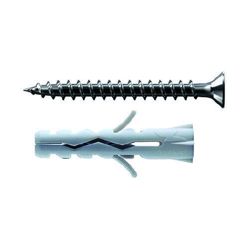 Tassello Tasselli In Nylon Con Vite C5 Vps 5 X 25 Vite 4 X 30 Cf. 100 Pz