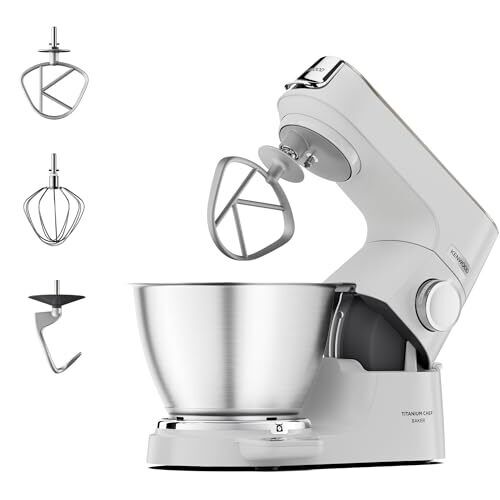 Kenwood Titanium Chef Baker XL KVC65.001WH, Impastatrice Planetaria con Bilancia