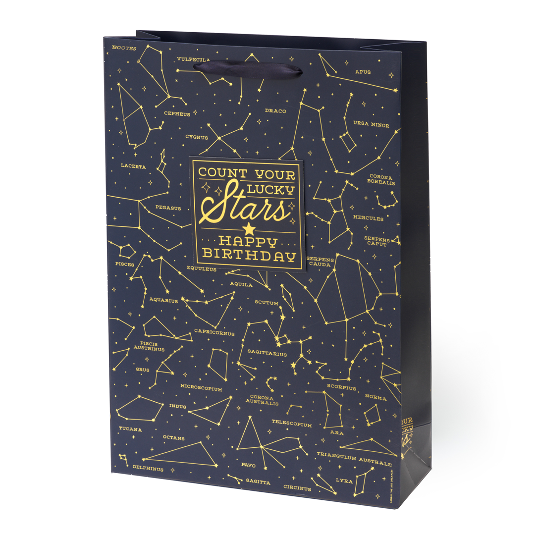 Busta Regalo Carta Xl 31x43.5x11.5cm Fantasia Stars | Legami