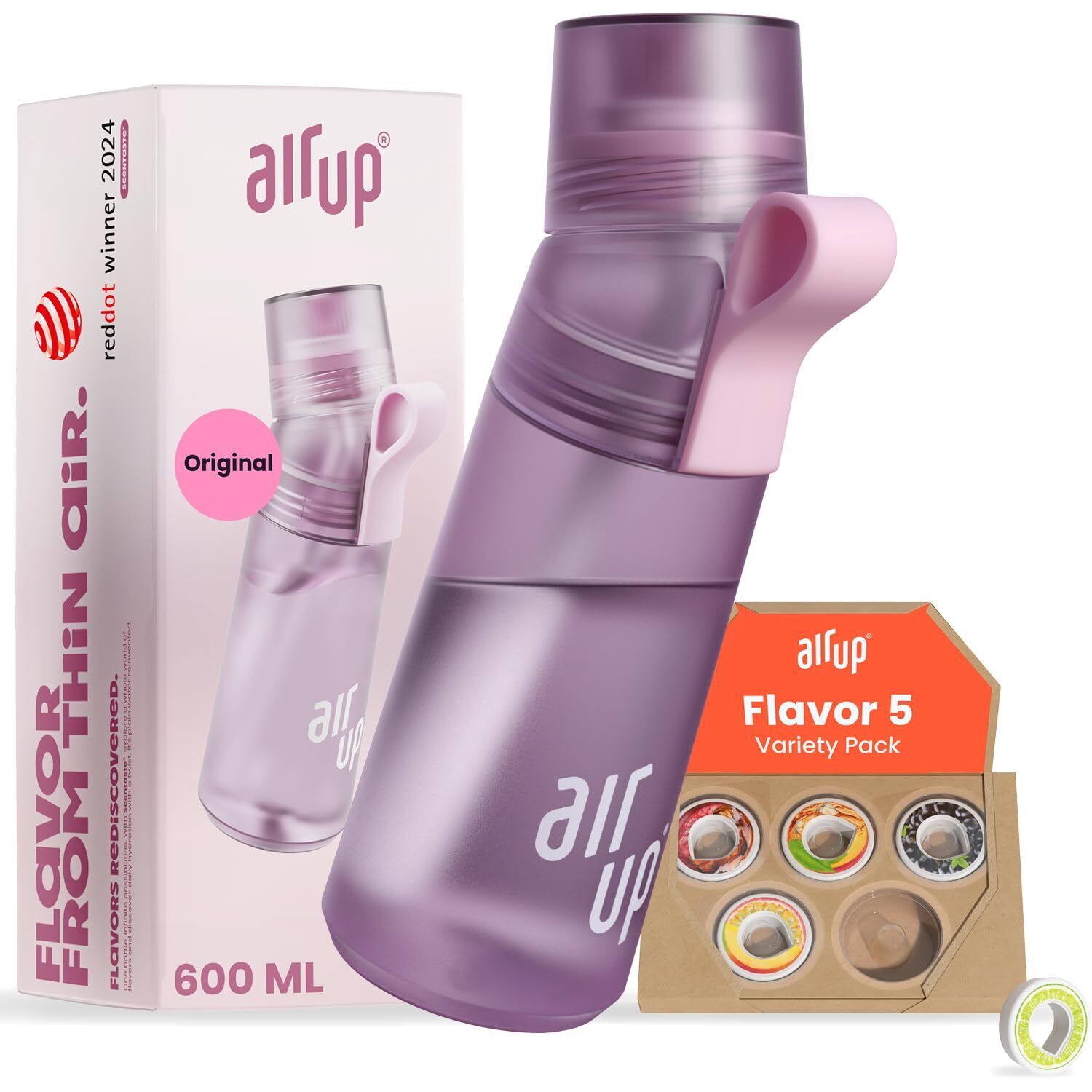AIR UP® Borraccia Gen2 originale starter set con cialde 5 gusti I Borraccia d...