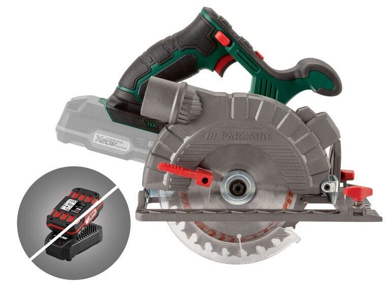 PARKSIDE® Sega circolare Ricaricabile a batteria, con Laser  20 V PHKSA 20-Li B3