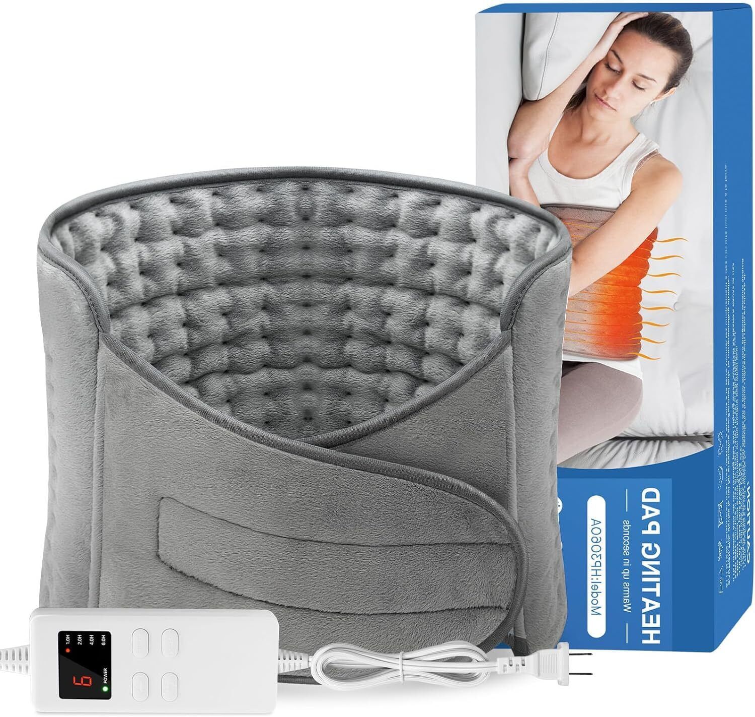 Termoforo Elettrico STUOGYUM 120X30CM Termoforo Lombare con Spegnimento Autom...