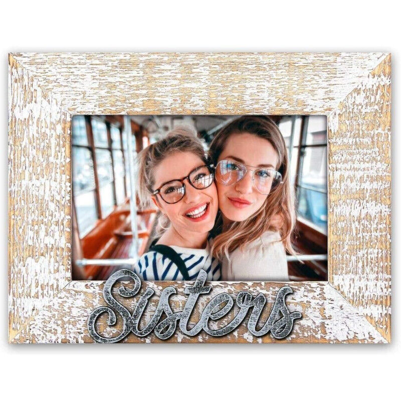 Cornice Sisters Foto 10x15 Sisters - Portafoto Legno Stile Vintage Sisters Regal