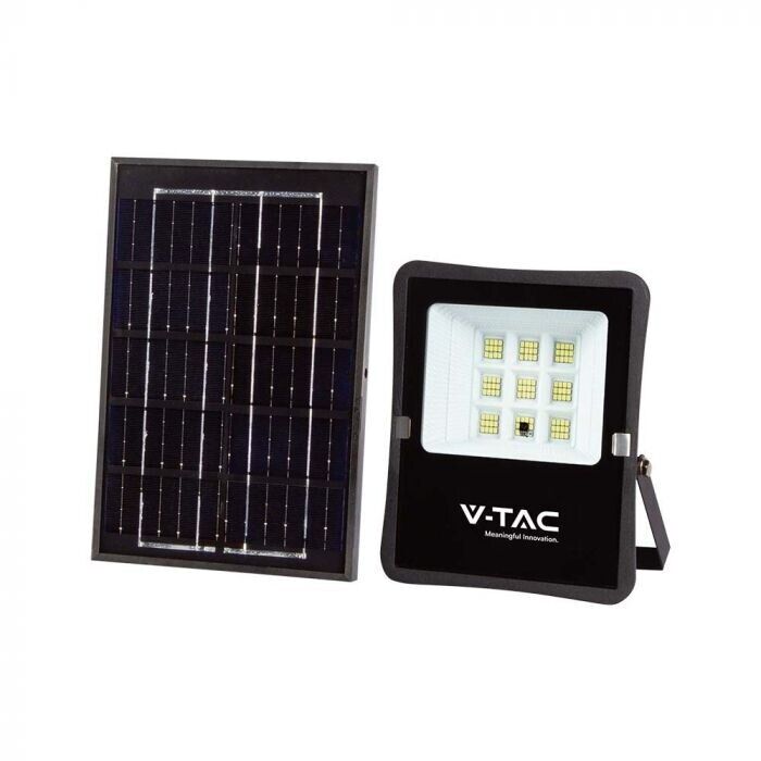 V-TAC VT-55050 Faro LED 400lm alimentato a pannello solare 6W fotovoltaico batte
