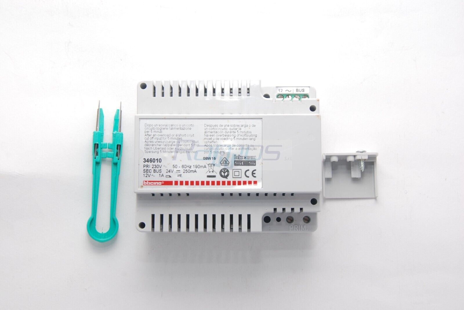 346010 TERRANEO BTICINO/LEGRAND alimentatore impianti audio video 2 fili 0,5 A