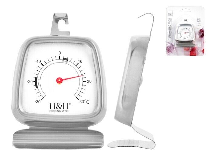 Termometro per frigo congelatore acciaio inox 18/10 -30 c°+ 30 c°