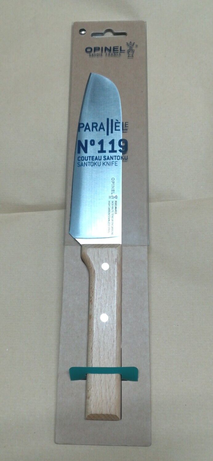 Opinel coltello N°119 Coltello Santoku Parallèle lama in in acciaio inox