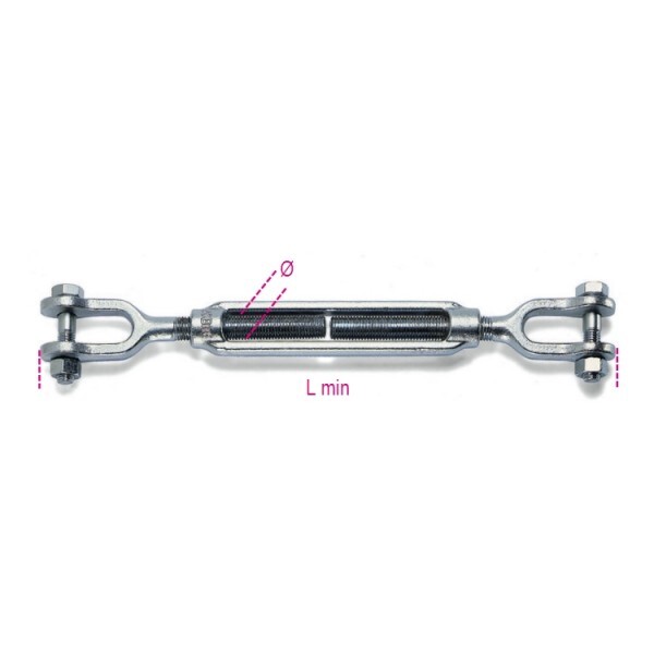 42043 Robur Tenditori a due forcelle zincati Z M18