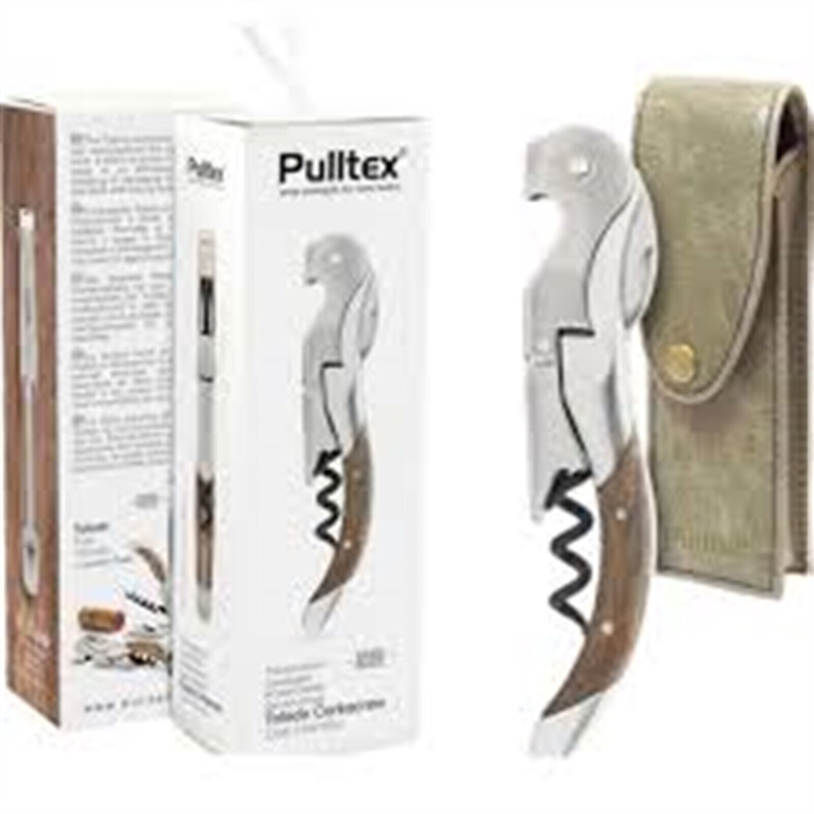 Pulltex Toledo rosewood Corkscrew cavatappi somellier doppio snodo legno rovere