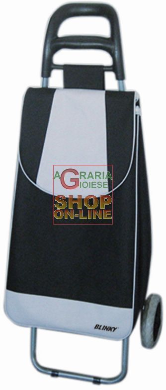 20096 BLINKY CARRELLO PORTASPESA SHOPPING NERO AVORIO