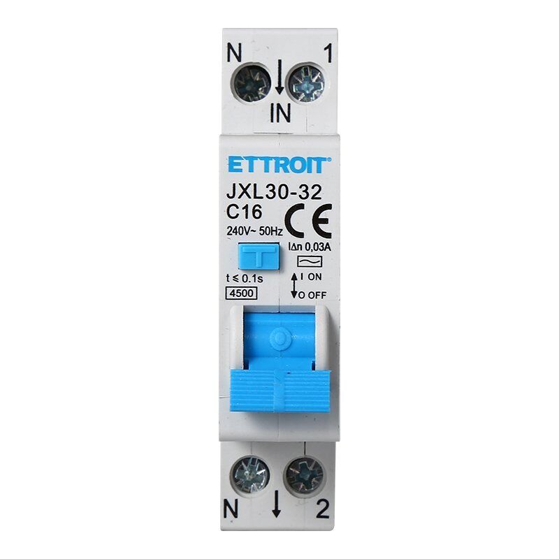 Interruttore Magnetotermico Differenziale 1P+N 16A C6 4.5kA 30mA 220V