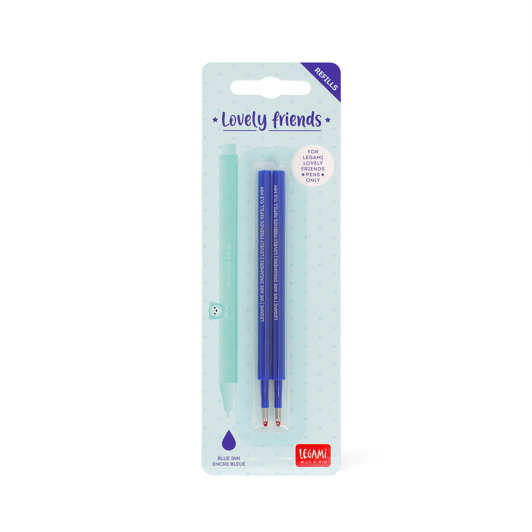 Set Di 2 Refill Per Penna Gel - Lovely Friend Blue | Legami