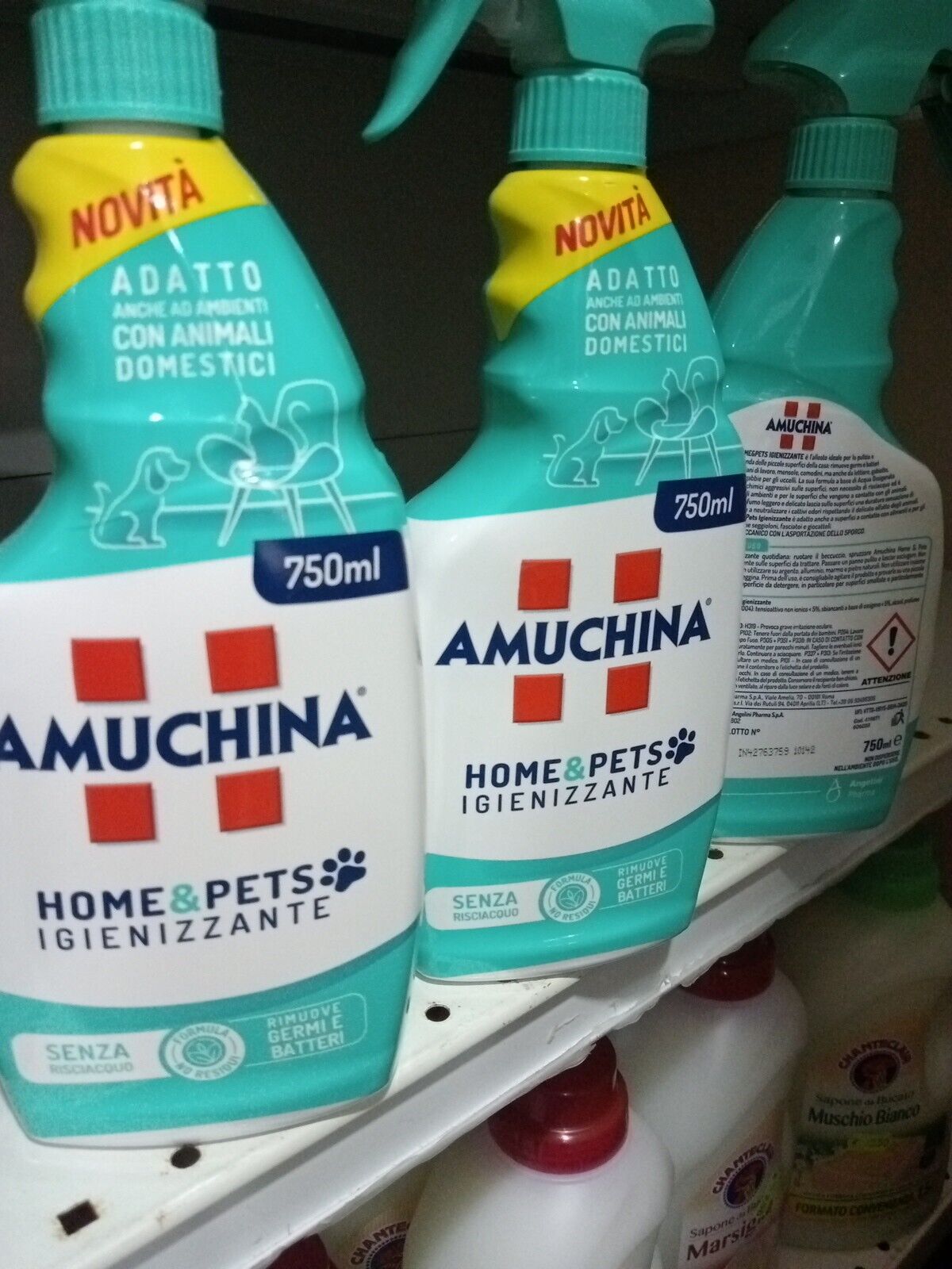 AMUCHINA Home & Pets - Igienizzante Spray - 750 ML PEZZI 5