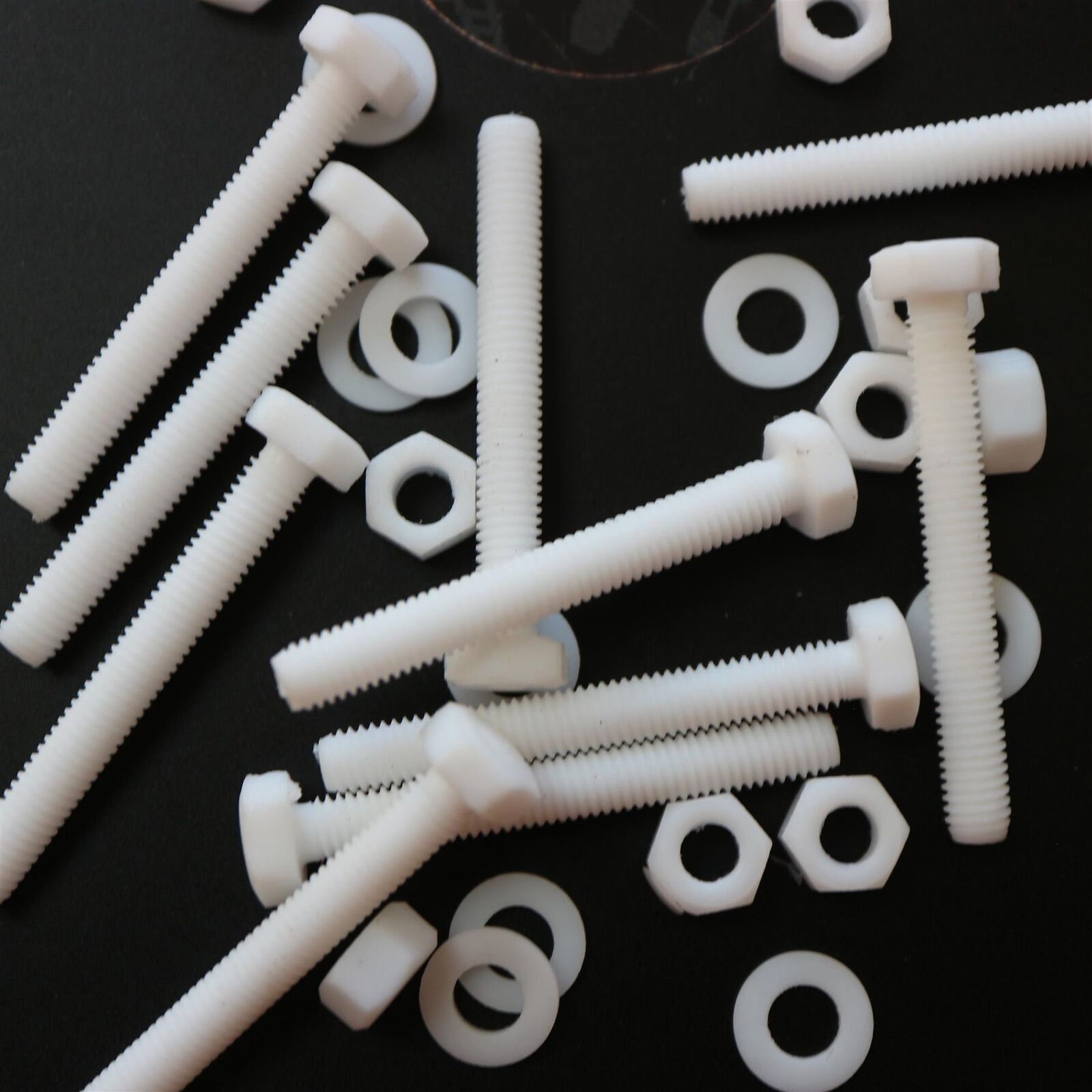 10x testa esagonale in PTFE, M5x 40 mm