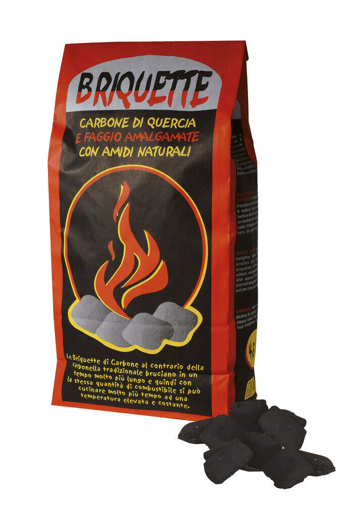 VERDELOOK Briquette carbone di legna compressa quercia/faggio amalgamati 4,5 kg