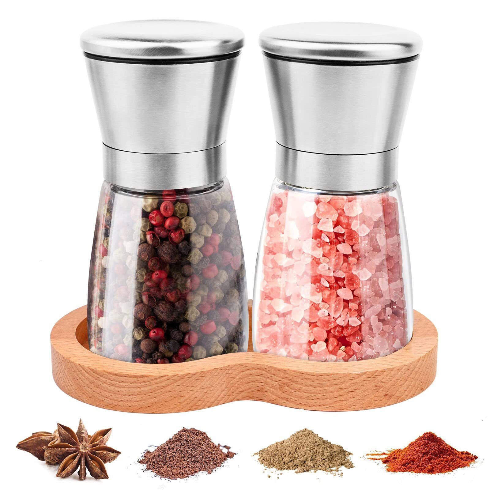 Set da 2 Macina Pepe Manuale Macinapepe Macina Sale Pepe Macina Sale Grosso M...