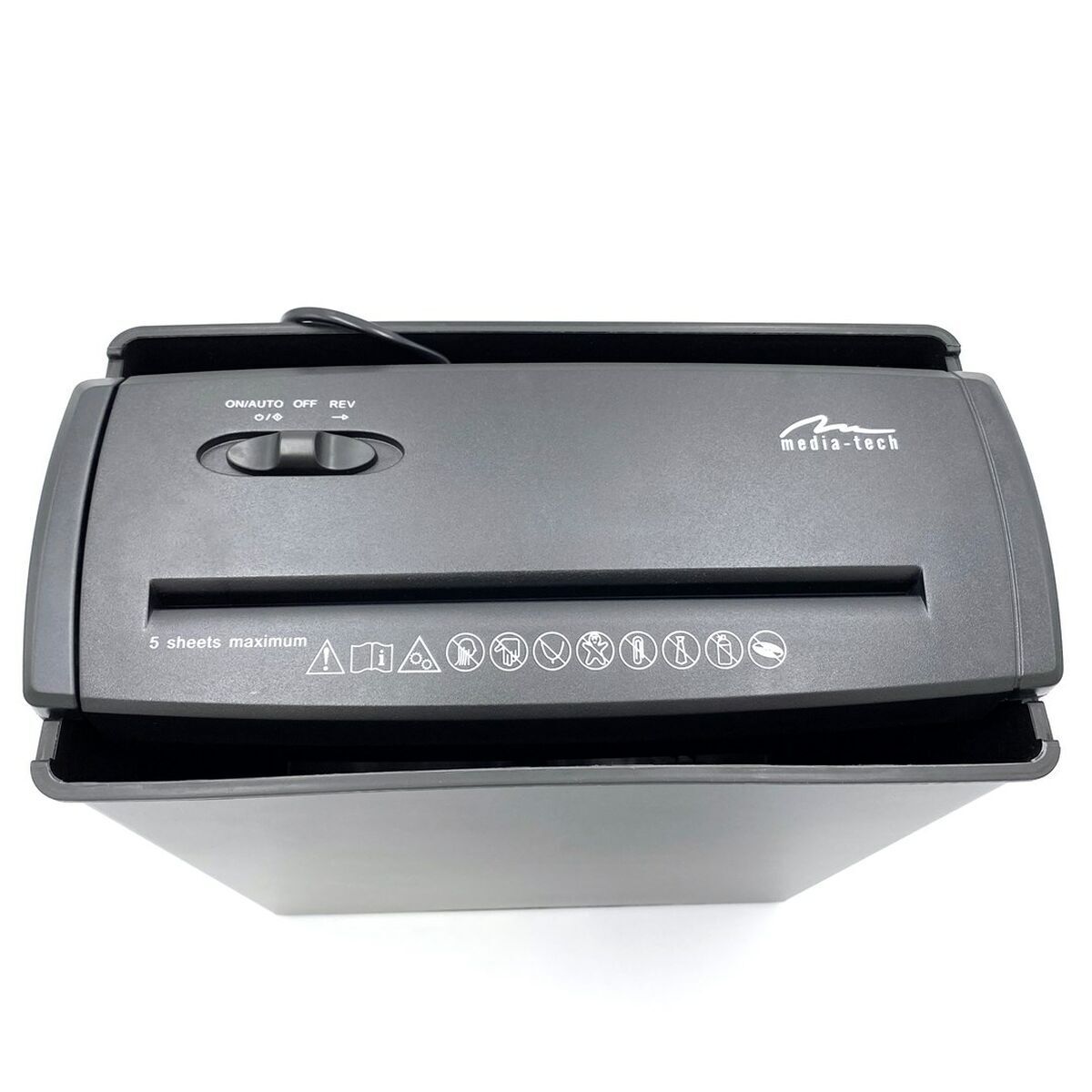 Distruggi Documenti Media Tech Shredder Mt215 V2.0 Nero 8 L