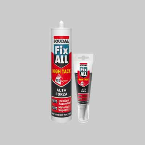 Adesivo sigillante 'fix all high tack' soudal 125 ml - bianco SOUDAL