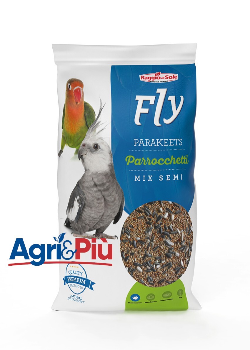 Raggio di Sole FLY PARROCCHETTI Calopsitte Mix di semi uccelli 850gr