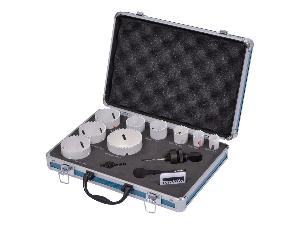 Makita Hole saw set 12 pieces 12er Drill D-47282