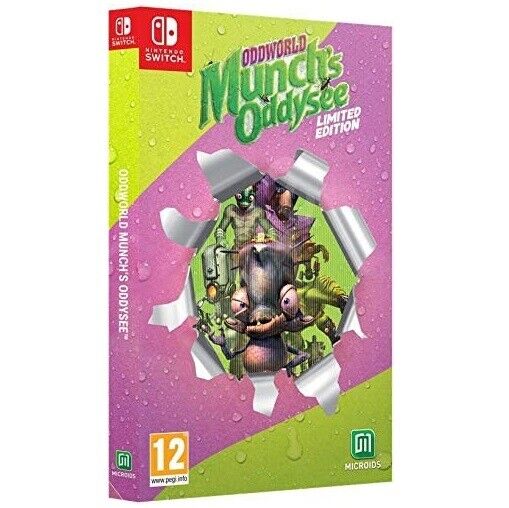 ODDWORLD MUNCH ODYSSEY LIMITED EDITION NINTENDO SWITCH GIOCO ITALIANO EU NUOVO