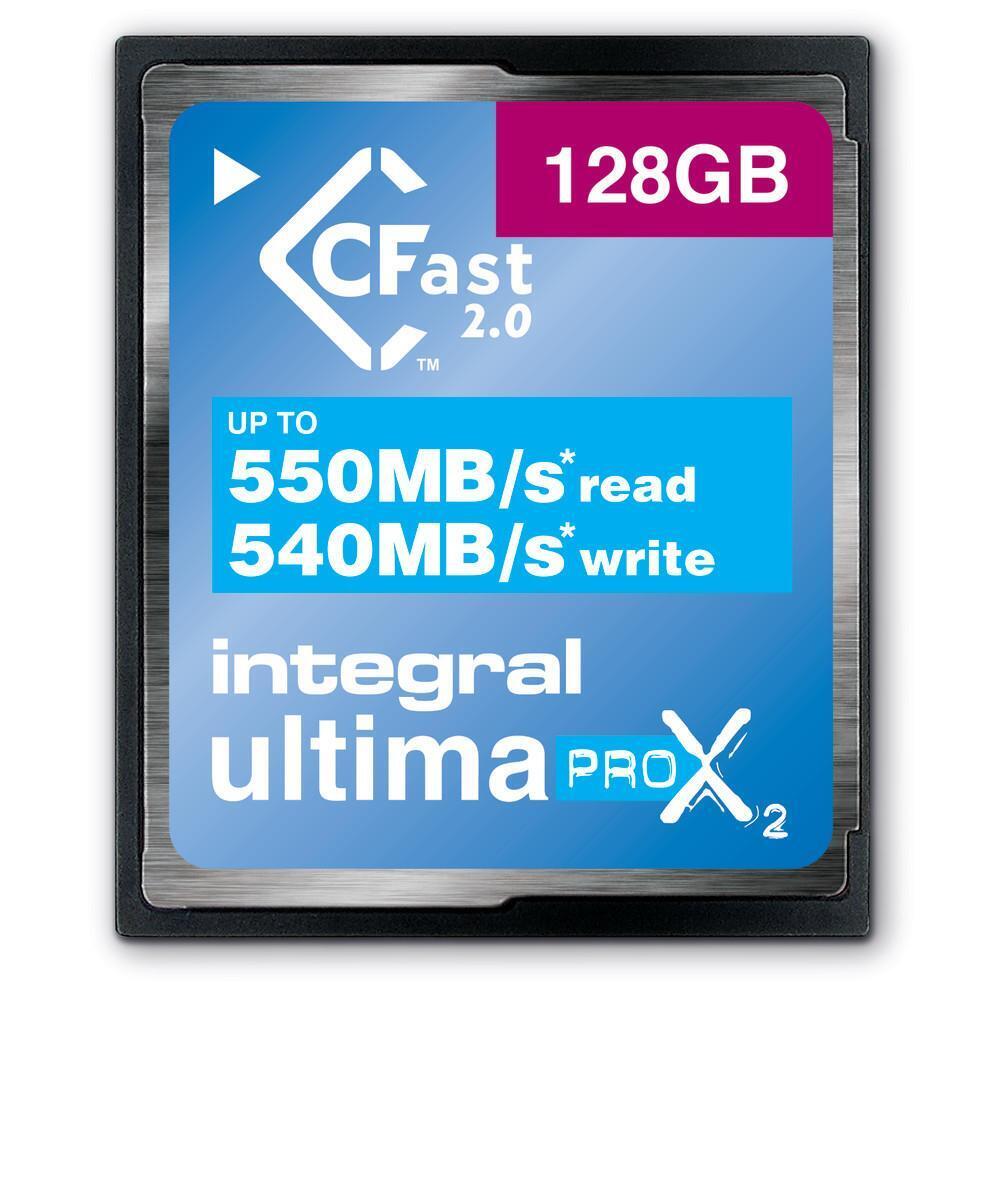 Integral 128GB ULTIMAPRO X2 CFAST 2.0 (128GB CFAST CARD 2.0 UP TO READ 550MB/s W