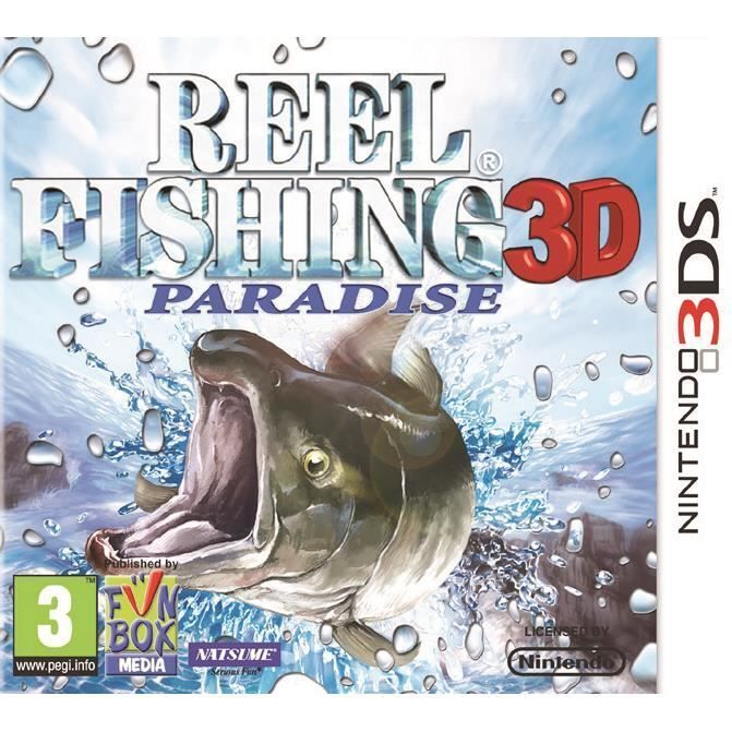 Gioco Nintendo 3DS 2DS Reel Fishing 3D Paradise Nuovo Blister