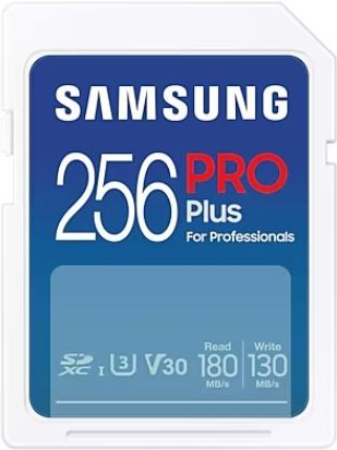 Samsung PRO Plus SD Card - Scheda di memoria 256GB 2023 (Samsung PRO Plus MB-SD2
