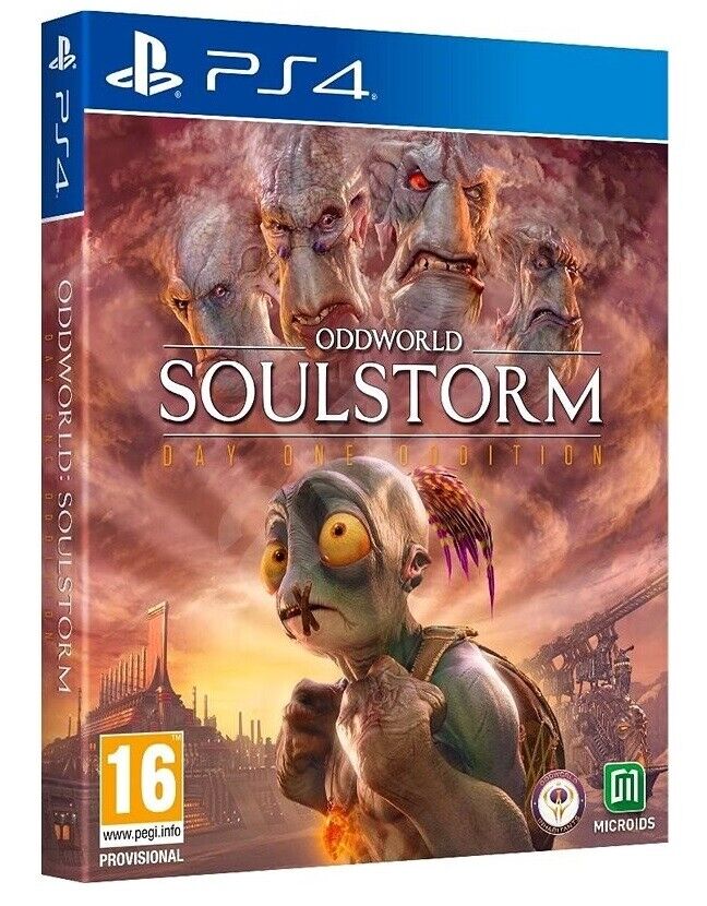 ODDWORLD SOULSTORM DAY ONE ODDITION STEELBOOK PS4 GIOCO ITALIANO PLAY STATION 4