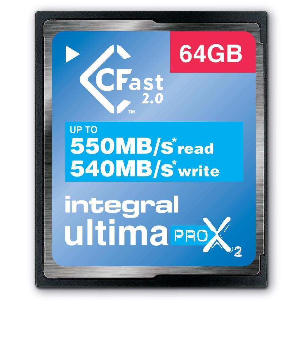 Integral 64GB ULTIMAPRO X2 CFAST 2.0 memoria flash (64GB CFAST CARD 2.0 UP TO RE