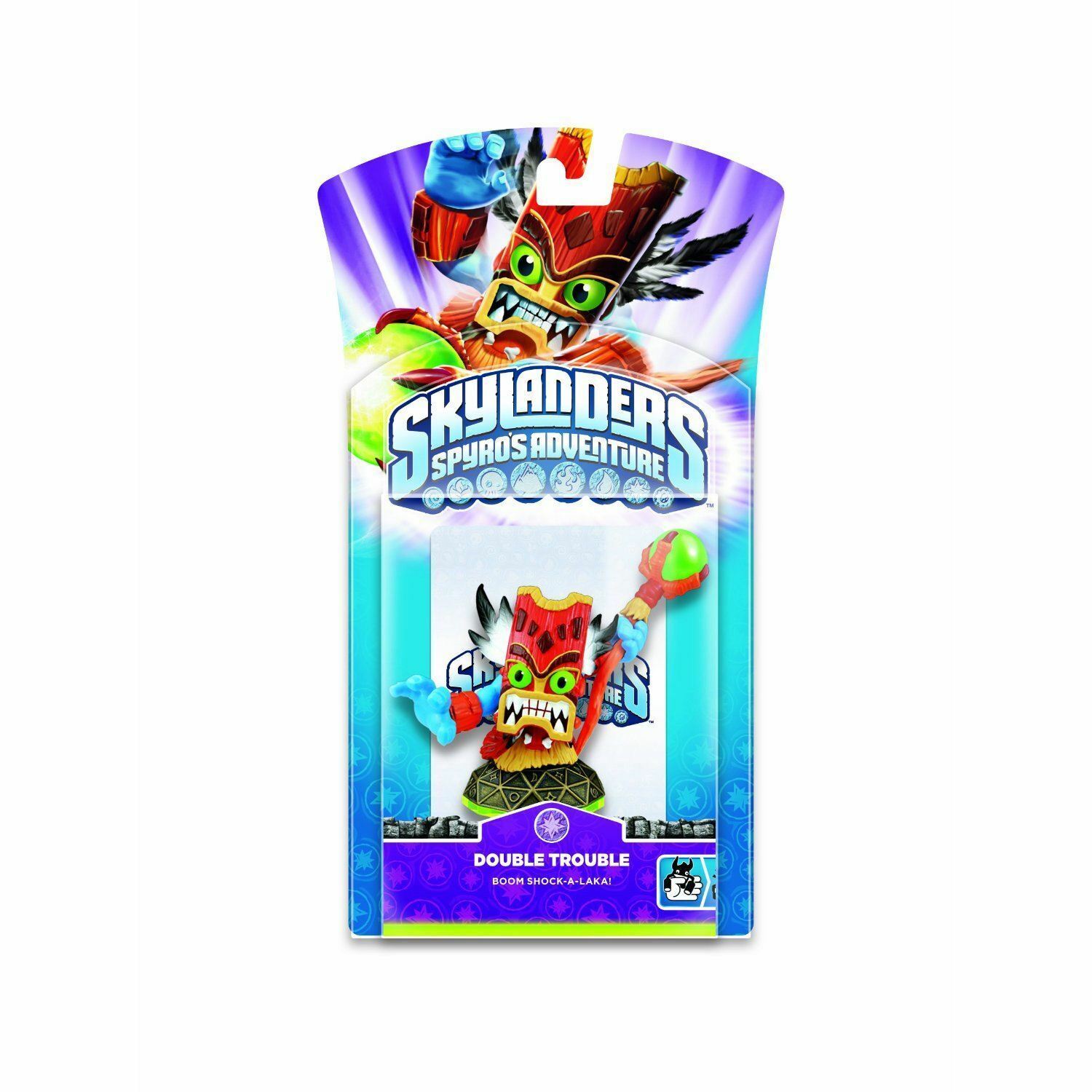 Skylanders SPYRO'S Adventure Personaggio Confezione Doppio Trouble Nuovo Damaged