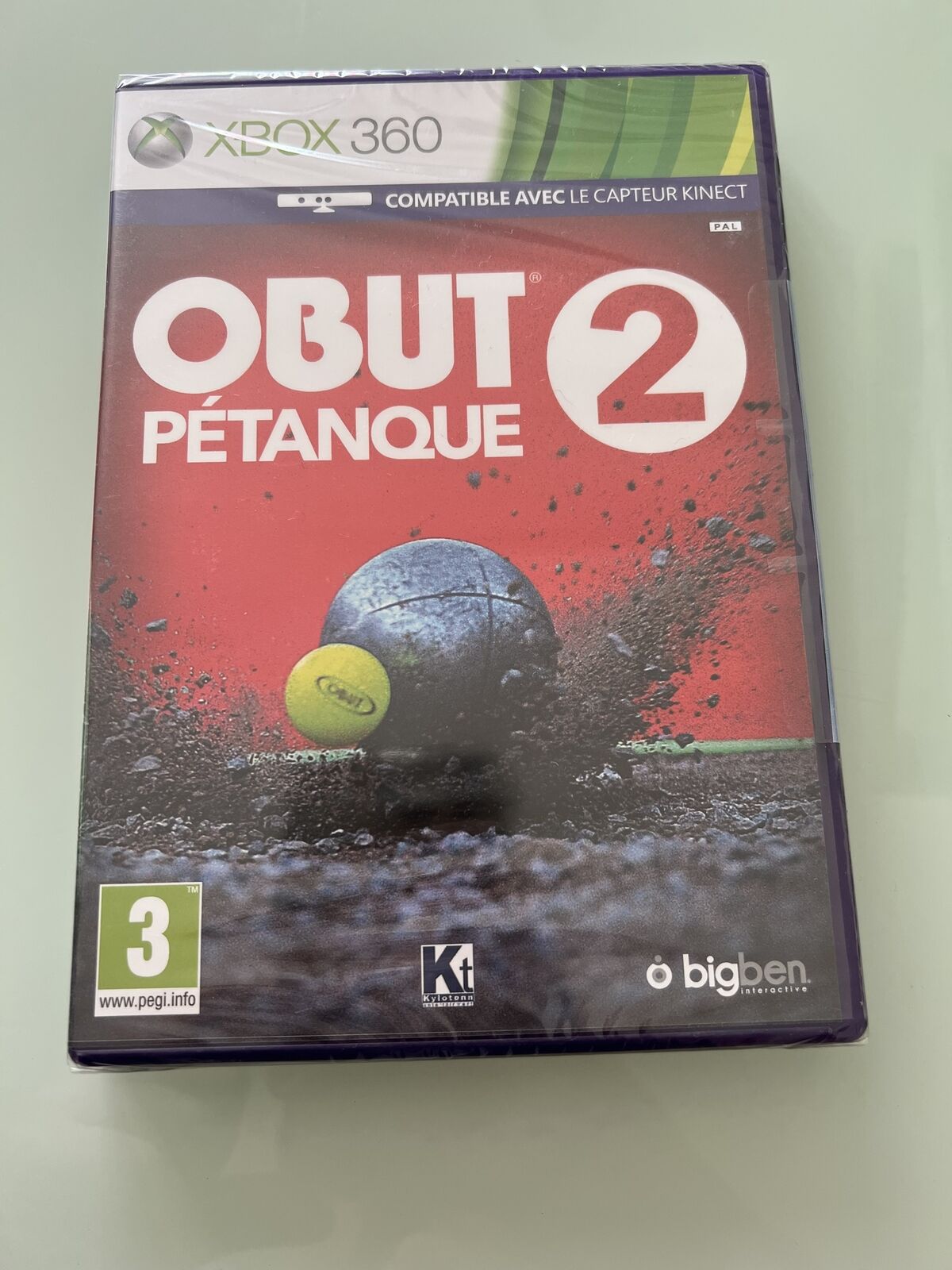 Gioco Xbox 360 Nuovo Blister Ufficiale Pal Fr Obut 2 Bocce Pro Kinect Comptati
