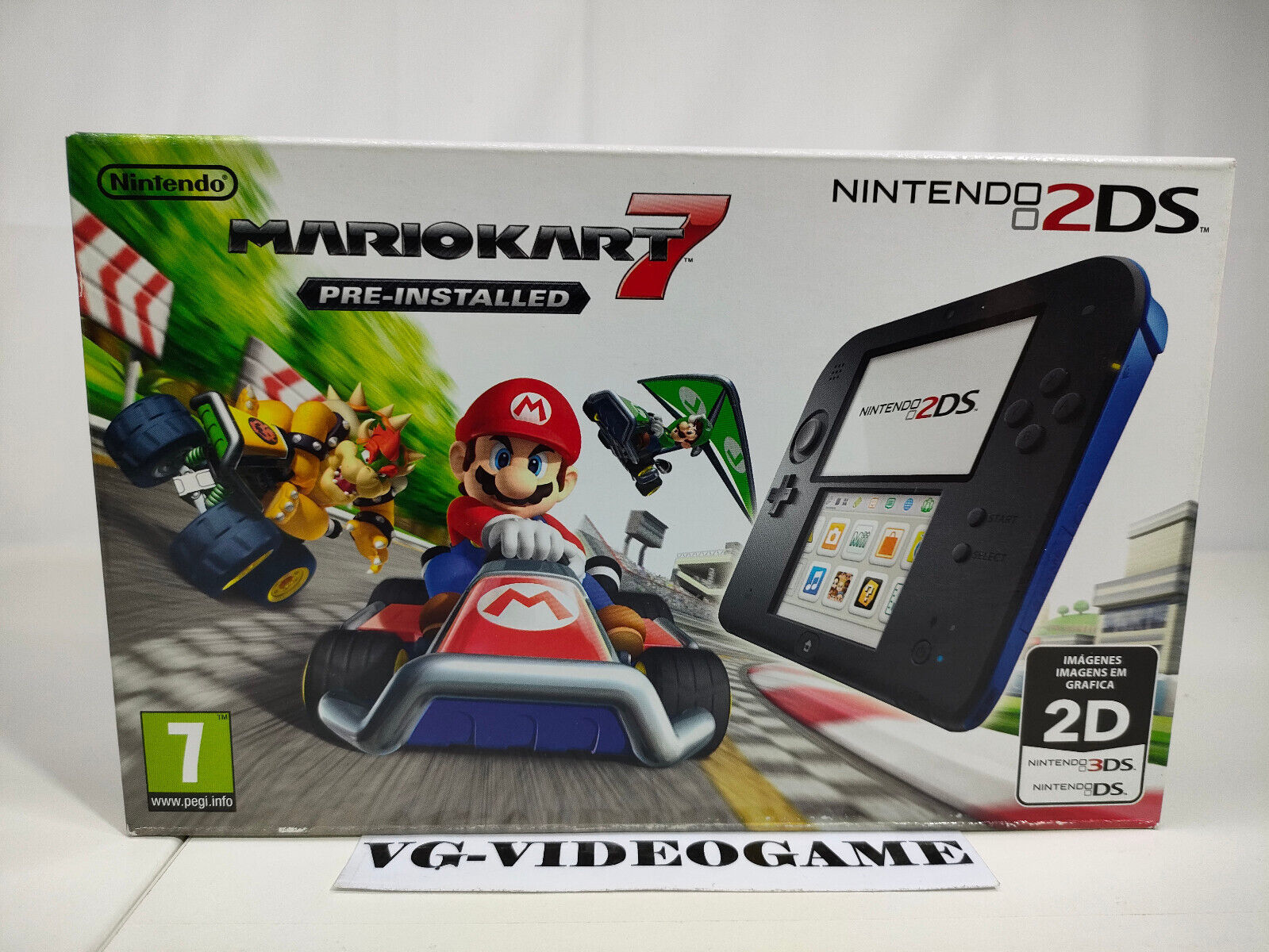 NINTENDO 2DS, MARIO KART 7 , NUOVO,new