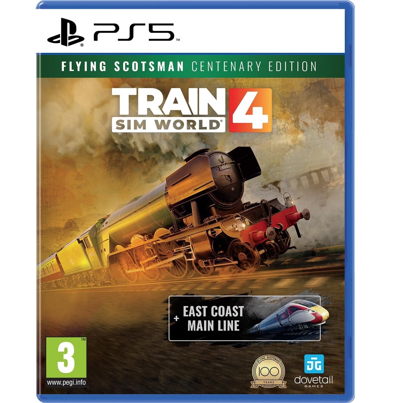 TRAIN SIM WORLD 4 FLYING SCOTSMAN CENTENARY EDITION PS5 GIOCO ITA EU NUOVO + DLC