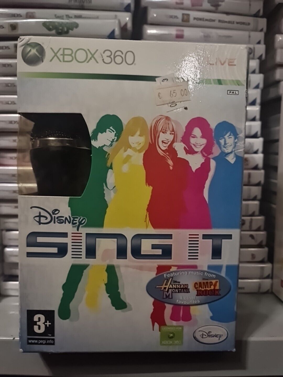 DISNEY SING IT BUNDLE GIOCO + MICROFONO MICROSOFT XBOX 360 KARAOKE PAL NUOVO