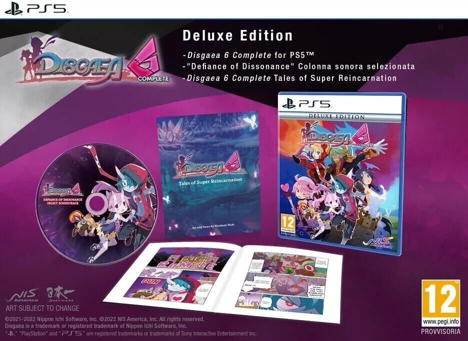 DISGAEA 6 COMPLETE DELUXE EDITION PS5 INCLUDE MANGA CD SOUNDTRACK DLC PAL FR NEW