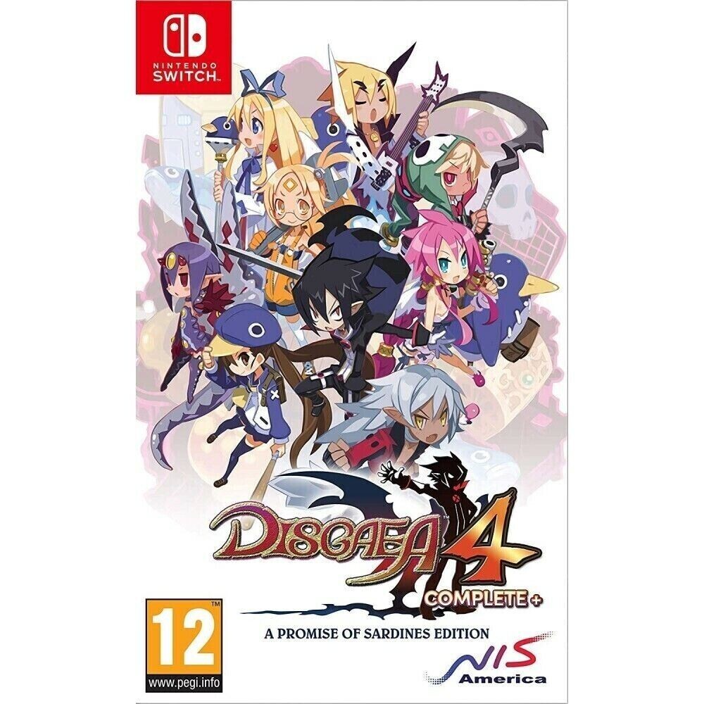 DISGAEA 4 COMPLETE+ A PROMISE OF SARDINES EDITION NINTENDO SWITCH NUOVO PAL