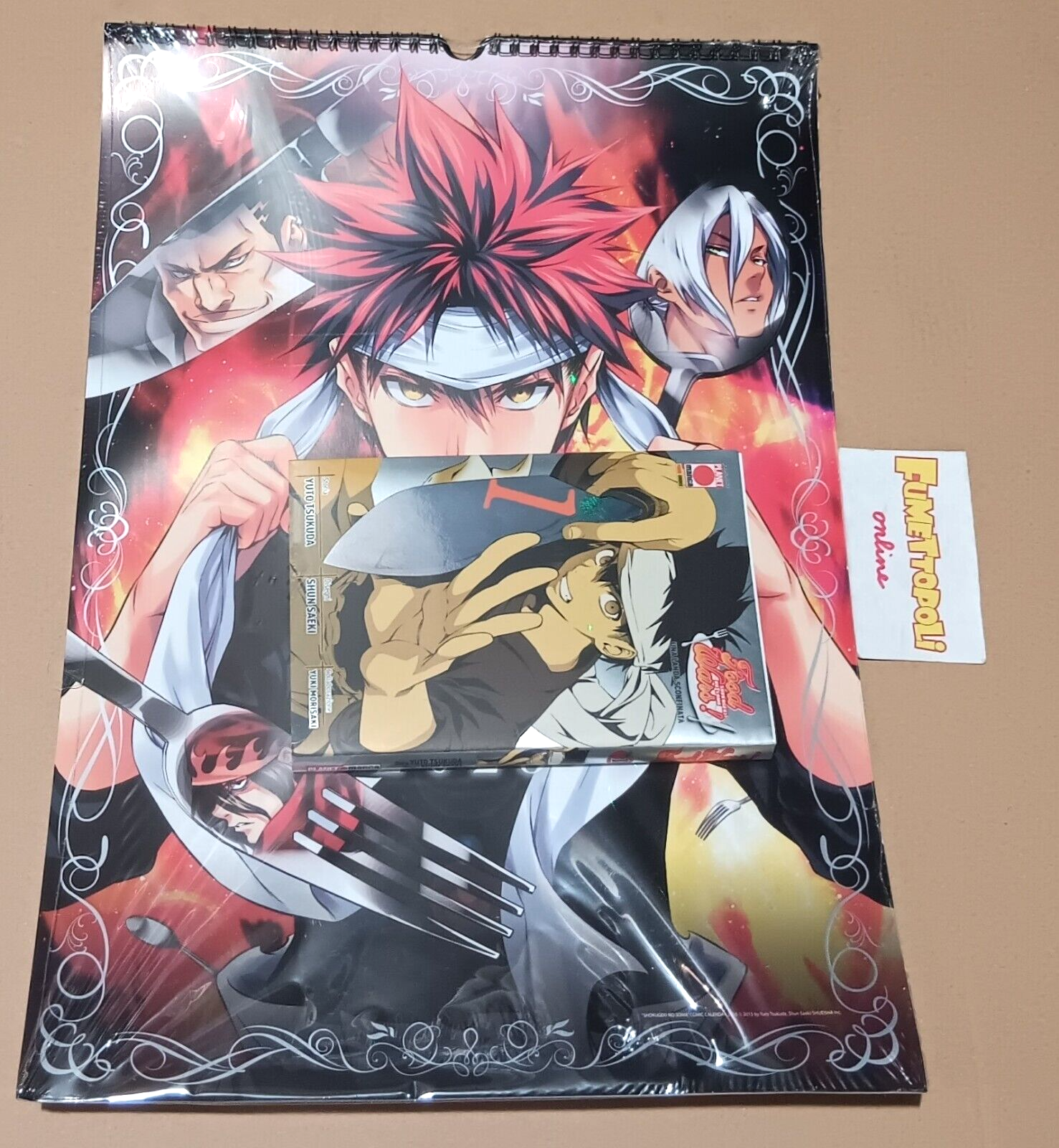 FOOD WARS CALENDAR 2025 + n.1 VARIANT Planet Manga 2024 sigillato NUOVO