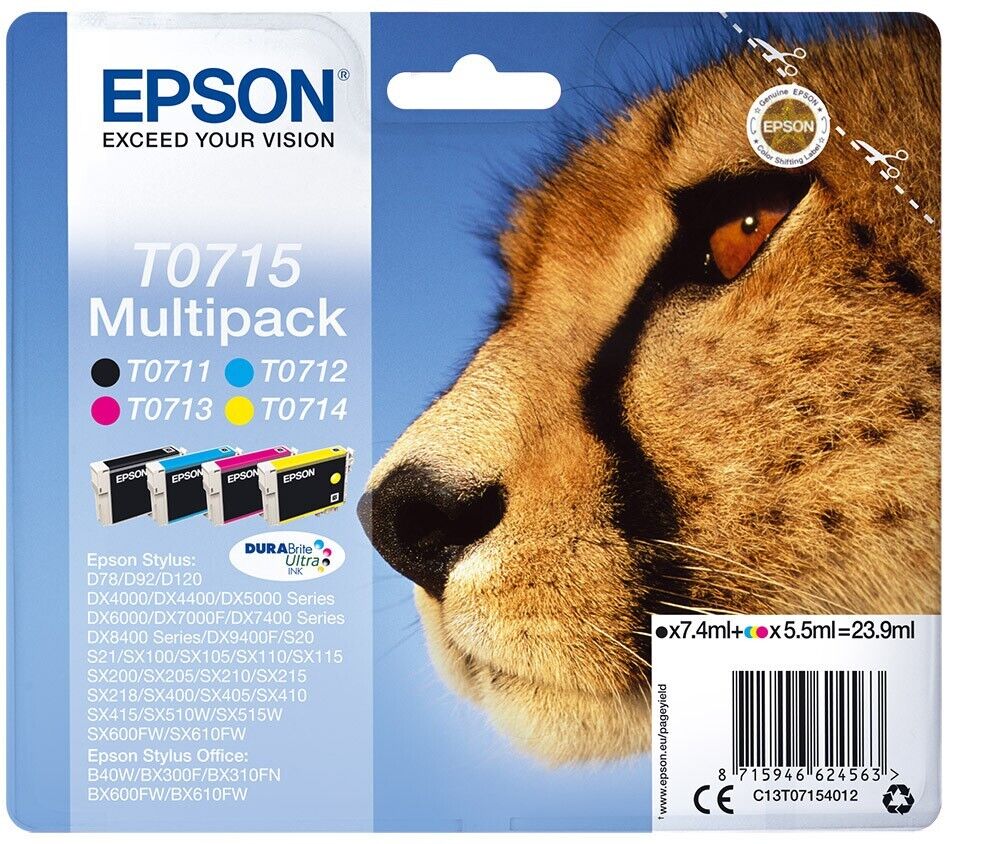 Epson | Cartuccia T0715 Multipack 4 Colori