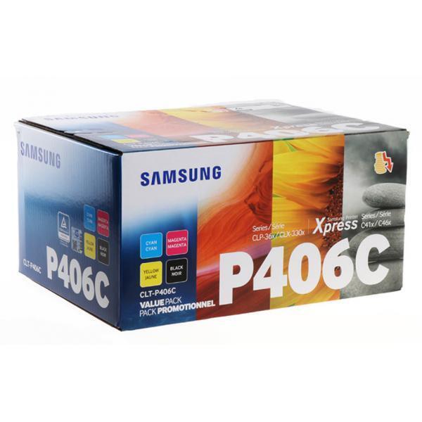 SAMSUNG CLT-P406C MULTIPACK TONER NERO + CIANO + MAGENTA + GIALLO (SU375A)