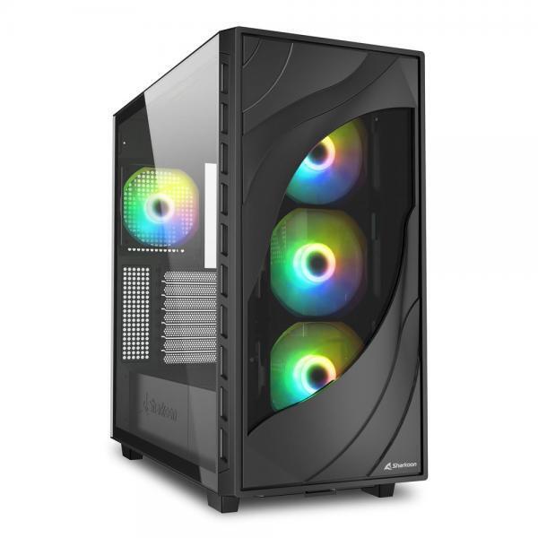 REBELC80GRGB Sharkoon REBEL C80G RGB Midi Tower Nero