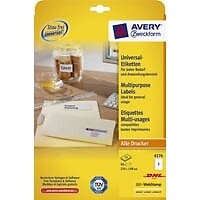 Etichette universali AVERY Nutzform 6176 2100 x 1480 mm bianco